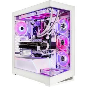 CLX Horus Gaming PC - Intel Core I9 14900KF 3.2GHz ، Geforce RTX 4090 ، 2TB NVME M.2 SSD ، 6TB HDD ، 64GB DDR5 RGB MEMIMENT ، 360MM AIO ، WIFI ، Windows 11 Home ، White