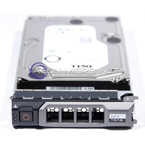 400-AFYB - DELL 1TB 7.2K SATA 3.5in 6Gbps HARD DRIVE W/KG1CH TRAY 13th GENERATION Compatible with PowerEdge R430 T430 SERVERS (Renewed)