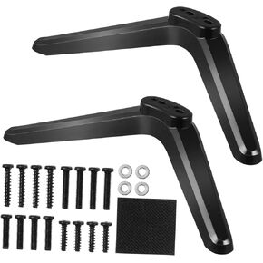 2 Pcs Tv Stand Mounts Bracket Tv Base Stand with Non-Slip Base Pad Easy Installation