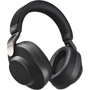 Jabra Elite 85h Wireless Noise-Canceling Headphones, Titanium Black – Over Ear Bluetooth Headphones Rain and Water Resistant (Renewed)