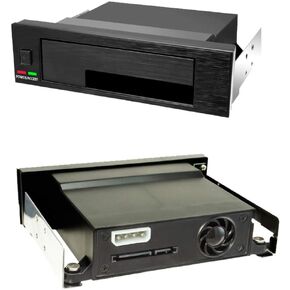 JMT Internal Single Bay Tray-Less Mobile Rack Enclosure for 2.5? 3.5? HDD SSD LED Indicator Support Hot-swap for Windows 7/8/XP Server2008 Vista2003 MAC OS