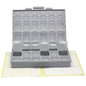 2 AideTek BOXALL48 lids Empty Enclosure SMD SMT Organizer Surface Mount Organizer lid 1206 0805 0603 0402