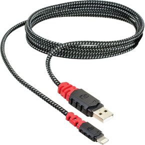 Custom Accessories Tuff Tech 23396 6' Braided Heavy Duty Lightning USB Cable