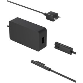 Surface Pro Charger 65W for Microsoft Surface Pro 10 9 8 7+ 7 6 5 4 3 X, Surface Laptop 7 6 5 4 3 2 1, Surface Book 3 2 1, Windows Surface Go Tablet Replacement Power Adapter 44W 36W with 5V USB Port