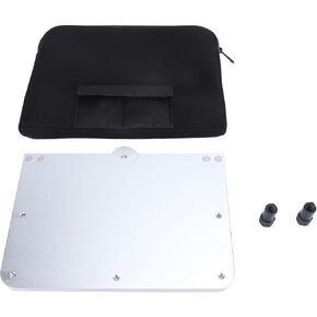 Topyond Laptop Tripod Tray, Portable Foldable CNC Aluminum Projector Platform, Versatile Table Board for Tripods, Lightweight 14 Laptop Holder with Protective Case
