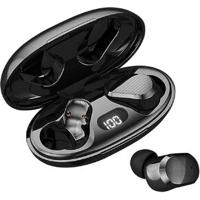 Echolabs Wireless Earbuds，Echo 2025 Edition Audio Earbuds with Bluetooth 5.2，Mini Binaural Sports Waterproof Headset (Black)