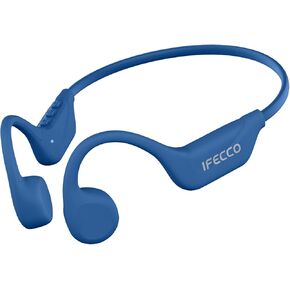IFECCO Bone Conduction Headphones Bluetooth 5.4 - Wireless Open Ear Headphones with Mic,IPX5 Waterproof Bone Conduction Earbuds 10H Playtime for Cycling Running Hiking Bicycle