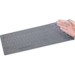 Keyboard Cover for Dell Inspiron 27 7730 & Inspiron 24 5430 5415 All-in-one Desktop & OptiPlex All-in-One 7420 7440 Desktop Keyboard Cover Protector-Clear