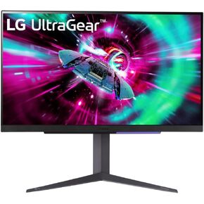 LG UltraGear 4K 27GR93U Gaming Monitor, 27" 4K, 144Hz, 1ms GtG, IPS Display, HDR 10, NVIDIA G-Sync and AMD FreeSync Supported, Smart Energy Saving, Displayport, HDMI