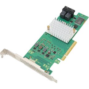 SAS3008 Array Card, for 1024 Non RAID SAS/SATA Devices, 8 Port 12Gb / s PCIE 3.0 SAS RAID Array Card with 2 Mini SAS HD SFF8643 for SATA Terminal Device