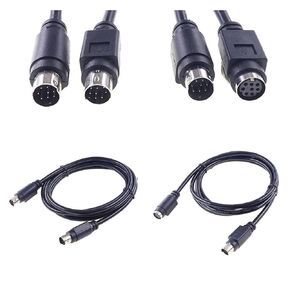 1 3 5 10 Pcs Mini Din 8 Pin Male Female Adapter Data Cable Socket Conventer Application Shielding Wires(Male Male 2.0Meter,1PCS)