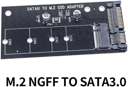 JMT M.2 SSD إلى SATA3.0 بطاقة محول NGFF إلى لوحة المنفذ التسلسلي لـ SATA لـ M.2 NGFF 2230 2242 2260 2280mm SSD (1PIECE) in Kuwait