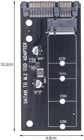 JMT M.2 SSD إلى SATA3.0 بطاقة محول NGFF إلى لوحة المنفذ التسلسلي لـ SATA لـ M.2 NGFF 2230 2242 2260 2280mm SSD (1PIECE) in Kuwait