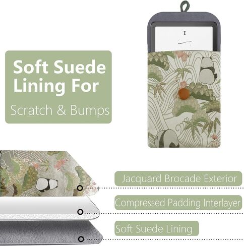 Jean Kindle Sleeve - Protective Case Compatible with Paperwhite(6''/6.8'') Padded E-Reader Cover in Kuwait