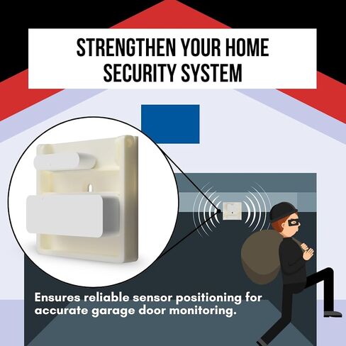 Garage Door Sensor Bracket Compatible with ADT | Universal All-in-One Mounting Kit | Fast and Easy Installation - Sensor Not Included in Saudi Arabia
