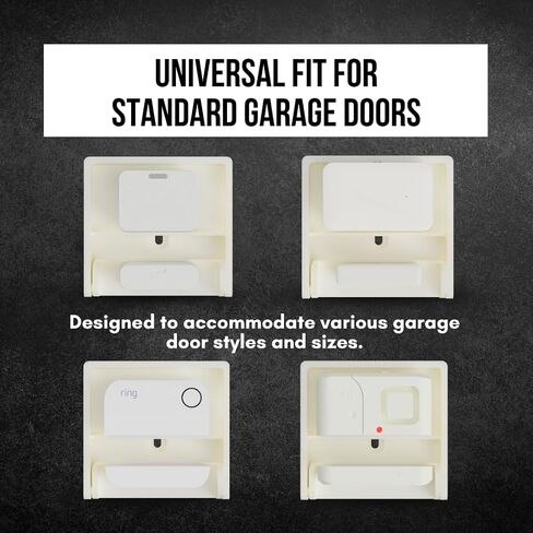 Garage Door Sensor Bracket Compatible with ADT | Universal All-in-One Mounting Kit | Fast and Easy Installation - Sensor Not Included in Saudi Arabia
