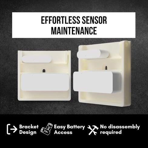 Garage Door Sensor Bracket Compatible with ADT | Universal All-in-One Mounting Kit | Fast and Easy Installation - Sensor Not Included in Saudi Arabia