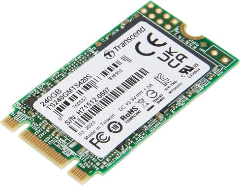 Transcend 240GB M.2 SATA III 6GB/S SSD MTS420 3D TLC Flash 42mm Form in Saudi Arabia