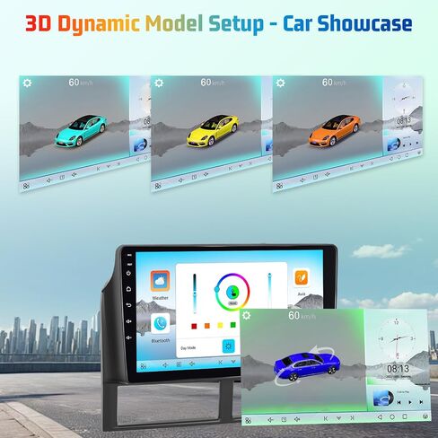 8 Core Android 4G+64G Car Radio for Jeep Grand Cherokee 1999-2004 - 9 Inch HD Touch Screen Radio with Wireless Carplay & Android Auto - DSP/Heat Dissipation Function/5G WiFi GPS + AHD Rear View Camera in Saudi Arabia