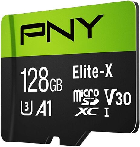 PNY Elite-X 64GB microSDXC Card with Adapter - UHS-I, U3 - up to 90MB/sec (P-SDU64U390EX-GE) in Saudi Arabia