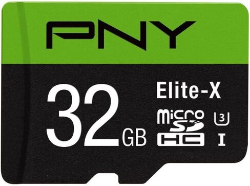PNY Elite-X 64GB microSDXC Card with Adapter - UHS-I, U3 - up to 90MB/sec (P-SDU64U390EX-GE) in Kuwait