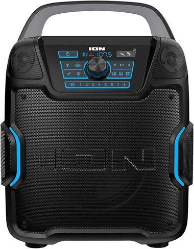 ION Sport 320-200 Watt Outdoor Bluetooth Party Speaker with Rechargeable Battery, FM Radio, Lights, USB Charging, App, Omni-Directional Sound in Saudi Arabia