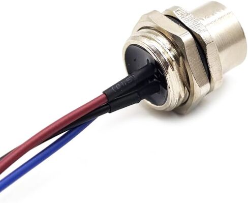 5Pcs M12 5 Pin A Code Female Connector Cable, IP67 Waterproof Back Mount Cable UnShielded Straight Aviation Socket Electrical Cable Sensor Receptacle 125V 4A (1.64ft/0.5Meter) in Saudi Arabia