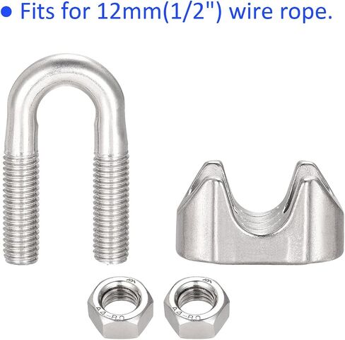 Wire Rope Clamp - 5/8" Wire Cable Clip Fastener, Apply to Outdoor/Garden(M16) in Saudi Arabia