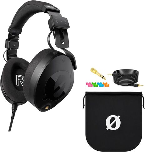 Rode NTH-100 Professional Over-Ear Headphones with Soft Case, 3.5mm to 1/4" Headphone Adaptor and StreamEye Polishing Cloth in Kuwait