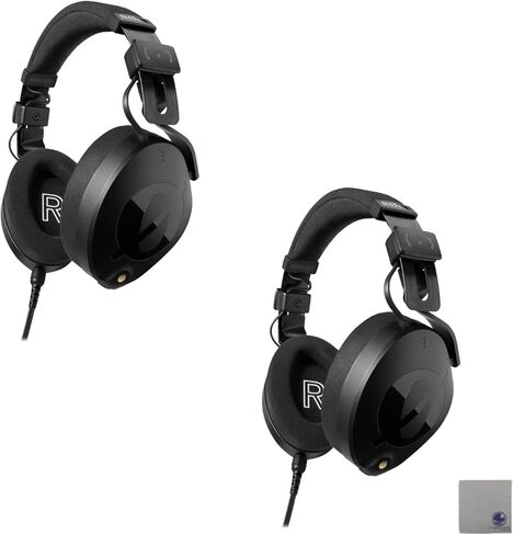 Rode NTH-100 Professional Over-Ear Headphones with Soft Case, 3.5mm to 1/4" Headphone Adaptor and StreamEye Polishing Cloth in Kuwait
