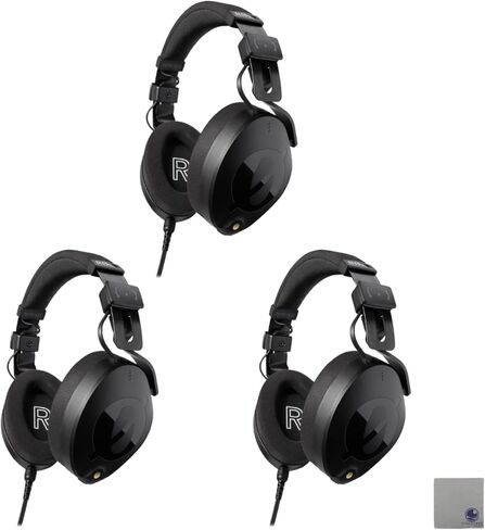 Rode NTH-100 Professional Over-Ear Headphones with Soft Case, 3.5mm to 1/4" Headphone Adaptor and StreamEye Polishing Cloth in Kuwait