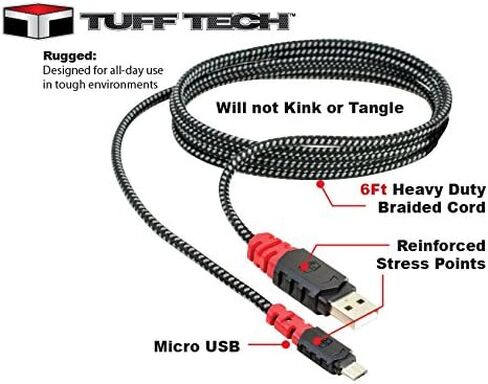 Custom Accessories Tuff Tech 23396 6' Braided Heavy Duty Lightning USB Cable in Saudi Arabia