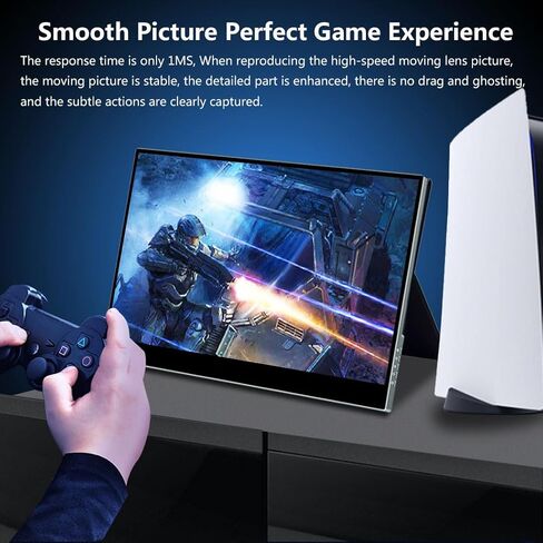 15.6 Inch 3K Touchscreen Portable Monitor, IPS 2880 * 1620,100% sRGB Mobile Monitor Eye Care Game Display Built USB-C/HDMI/Mini DP with Folding Kickstand for PC,Laptop,Game Console in Kuwait