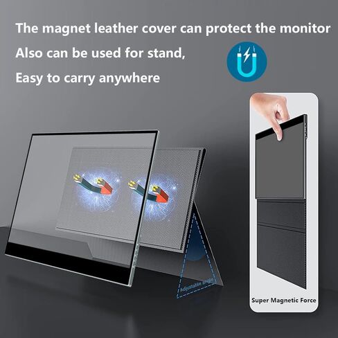 15.6 Inch 3K Touchscreen Portable Monitor, IPS 2880 * 1620,100% sRGB Mobile Monitor Eye Care Game Display Built USB-C/HDMI/Mini DP with Folding Kickstand for PC,Laptop,Game Console in Kuwait