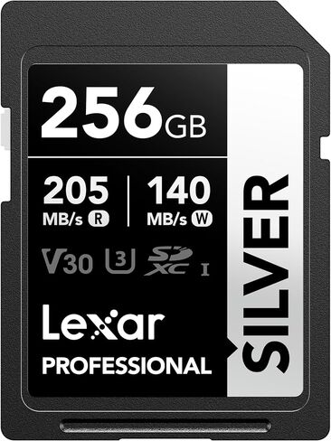 LEXAR Professional Silver 128GB 2-Pack SDXC UHS-I بطاقة ذاكرة ، حتى 205 ميجابايت/ثانية ، 140 ميجابايت/ثانية ، الفئة 10 ، U3 ، V30 ، بطاقة SD للمصورين المحترفين ، مصورين الفيديو ، المتحمسون in Kuwait