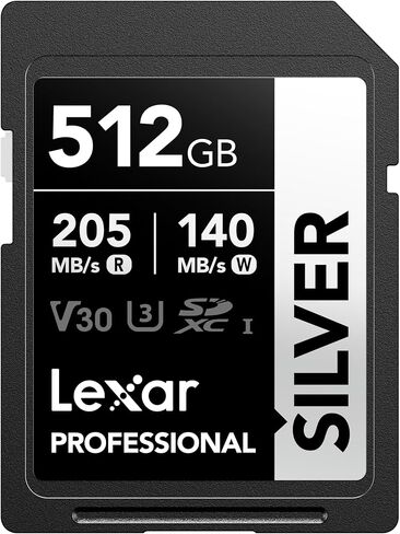 LEXAR Professional Silver 128GB 2-Pack SDXC UHS-I بطاقة ذاكرة ، حتى 205 ميجابايت/ثانية ، 140 ميجابايت/ثانية ، الفئة 10 ، U3 ، V30 ، بطاقة SD للمصورين المحترفين ، مصورين الفيديو ، المتحمسون in Kuwait