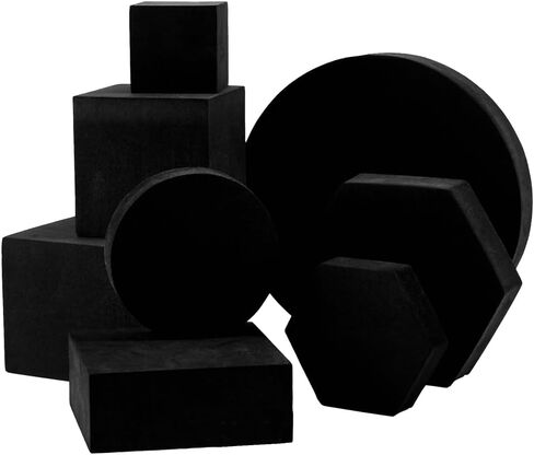 Creatcabin 8pcs 8 أنماط الدعائم الهندسية المكعبات ، مجموعة من الرغوة الصلبة ، قواعد العرض ، الدعائم ، مربعة ، مربع ، الدعائم ، الدعائم ، in Kuwait