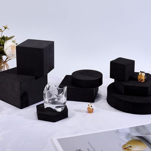 Creatcabin 8pcs 8 أنماط الدعائم الهندسية المكعبات ، مجموعة من الرغوة الصلبة ، قواعد العرض ، الدعائم ، مربعة ، مربع ، الدعائم ، الدعائم ، in Kuwait
