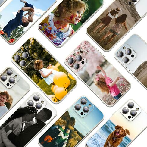 Custom Phone Case for 16,16Plus,16Pro, 16Pro Max,15 14 13 12 11Personalized Printed Design Shockproof Heavy Duty Protection, Friend Family Birthday, Made in USA (Black) in Saudi Arabia