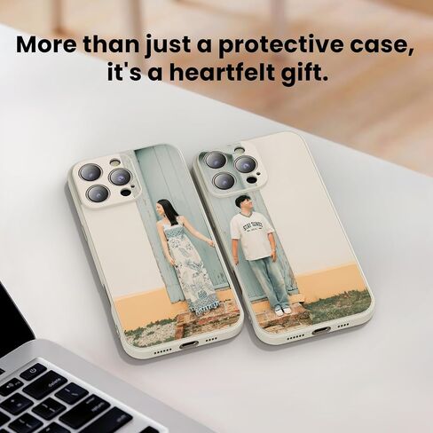 Custom Phone Case for 16,16Plus,16Pro, 16Pro Max,15 14 13 12 11Personalized Printed Design Shockproof Heavy Duty Protection, Friend Family Birthday, Made in USA (Black) in Saudi Arabia