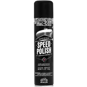 Muc-Off Motorcycle Speed Polish, 13.5 fl oz - Motorcycle Polish Spray, Two in One Wax and Polish - Post-Wash Protection Spray for On and Off-Road Bikes