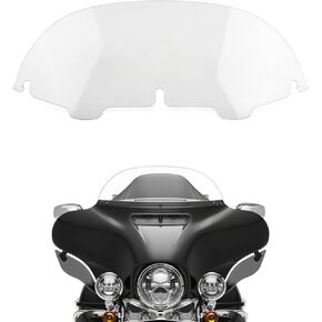 7" Wave Windshield Windscreen Wind for Touring Street Glide Electra Glide FLHT FLHTCU Ultra Classic Glide FLHX FLHTK Tri Glide 1997-2013 Clear
