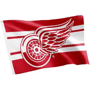 Detroit Red Wings Flag NHL 100% Polyester Indoor Outdoor 3x5 feet National Hockey League Team Flags (Flag A)