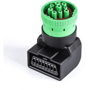 Right Angle J1939 Male to OBD2 Female Adapter