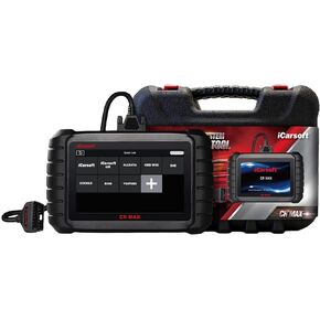 iCarsoft CR Max + Free Screen Protector - Professional Multibrand Automotive Diagnostic Scanner - Read/Erase Faults Codes - Reset Oil Service - Coding & Programming