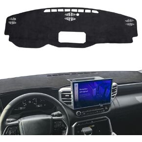 auovo Dashboard Cover Mat Compatible with Toyota Tundra 2014 2015 2016 2017 2018 2019 2020 2021 Anti-Slip Dash Cover Dash Carpet Cover Sunshield Protector