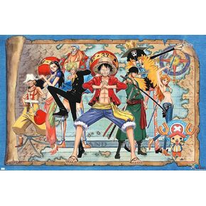 Trends International One Piece - ملصق حائط لخريطة المجموعة