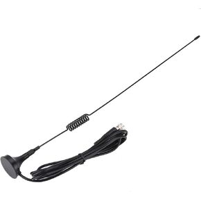 Indoor TV Antenna, Anti-Interference F Antenna Rainproof Wear-Resistant Plug and Play for Automobile for General Purpose for Professional Use for Car