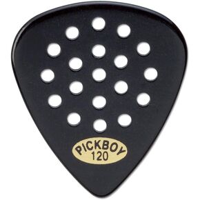 Pickboy Pos-a-Grip, Black, Cellulose, 1.20mm, 10 picks