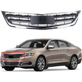 Front Bumper Grille Compatible with 2014-2020 Impala LT, Premier, LS, LTZ, Eco,Chrome Upper Grille